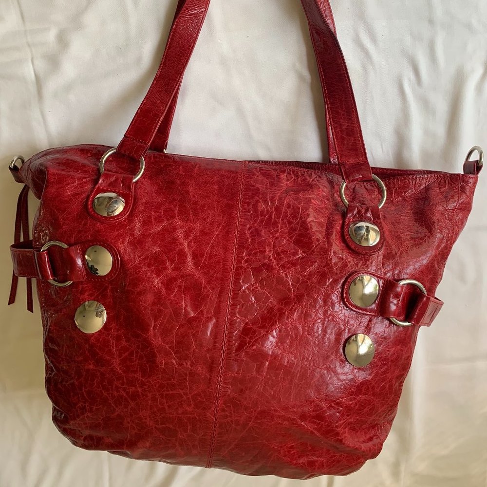 Red Leather Latico Bag